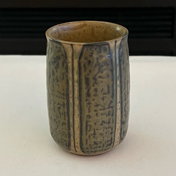 Vintage Redware Pottery Cup - Picture 1 of 10